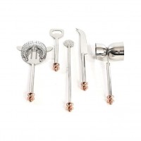 5 Piece Hanging Bar Tool Set, Copper