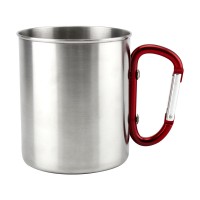 Hot sale stainless steel engraved hemming edge travel beer coffee with handle mug cup