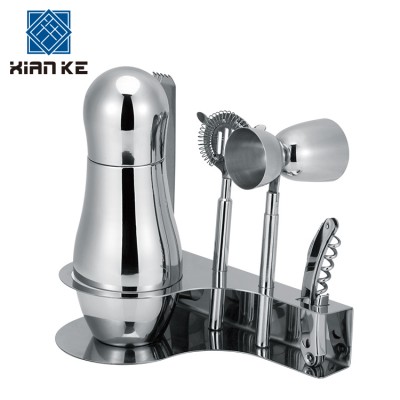 Premium Stainless Steel barware set wine accessory bar cocktail gift set with shaker