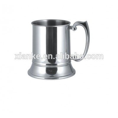 20oz single walled good quality stainless beer mug with handle