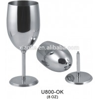 8oz Stainless Steel wine cup good quality mini goblet beer cup