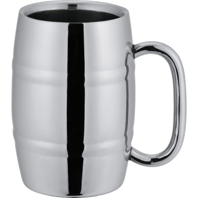 18oz, 16oz, 14oz, 8oz Best Selling Stainless steel beer mugs metal polished wine barrel