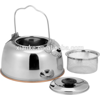 2014 New Design Flat Bottom Stainless Steel Kettle Teapot Tea Kettle