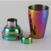 Professional drinking stainless steel rainbow shaker