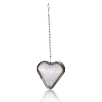 Elegant Bulk Heart Shape Stainless Steel Green Tea Strainer Stainless Steel Tea Infuser